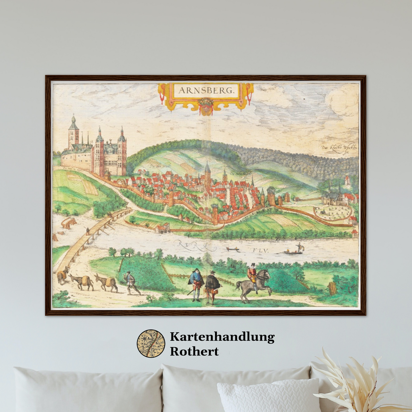 Historische Stadtansicht Arnsberg um 1592