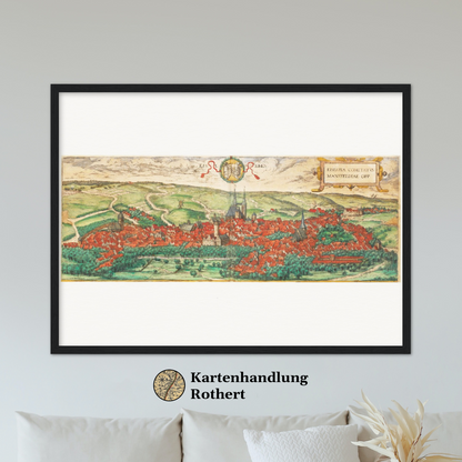 Historical city map  Test product horizontal 3 sizes