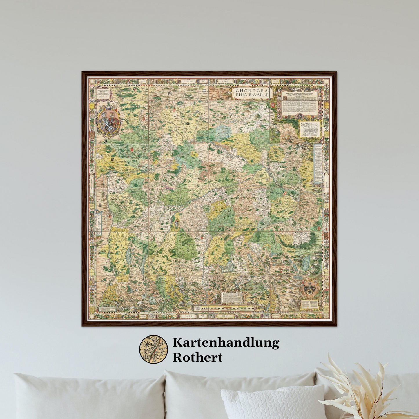 Historische Landkarte Bayern um 1568