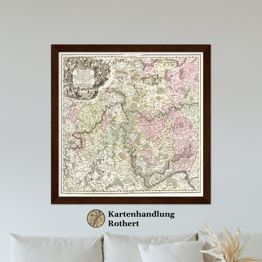 Historische Landkarte Nassau um 1750