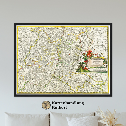 Historical city map  Test product horizontal 3 sizes