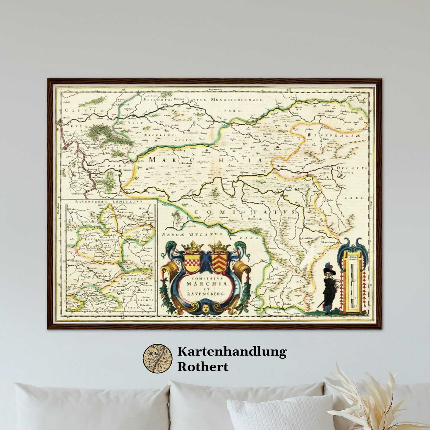 Historische Landkarte Ravensburg um 1647