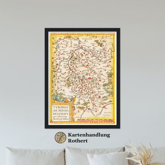 Historical city map  Test product horizontal 3 sizes