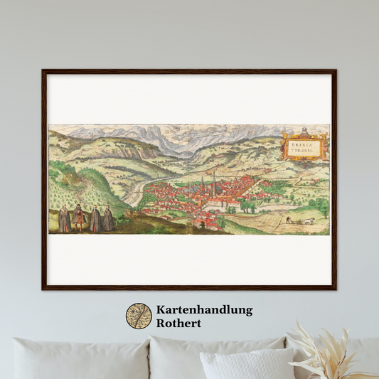 Historische Stadtansicht Brixen um 1592