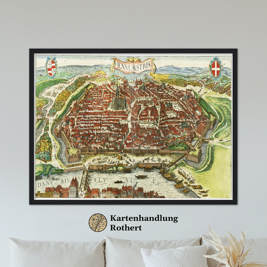 Historische Stadtansicht Wien um 1612