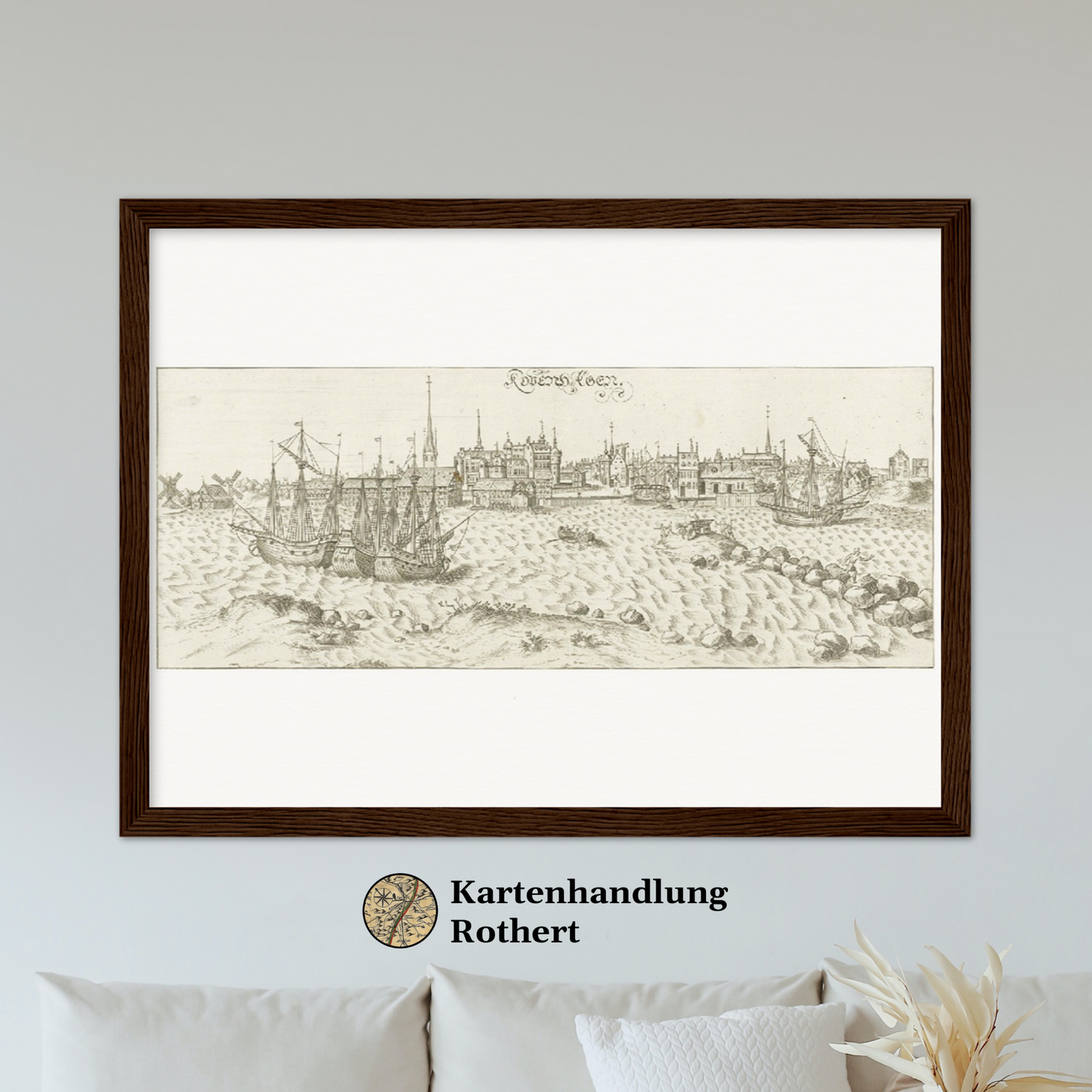 Historical city map  Test product horizontal 3 sizes