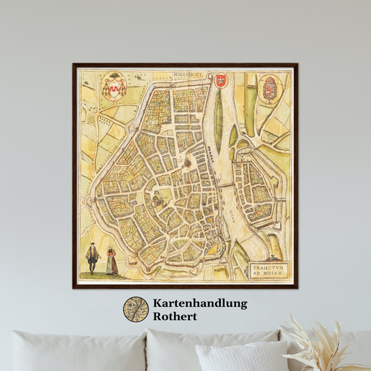 Historical city map  Test product horizontal 3 sizes