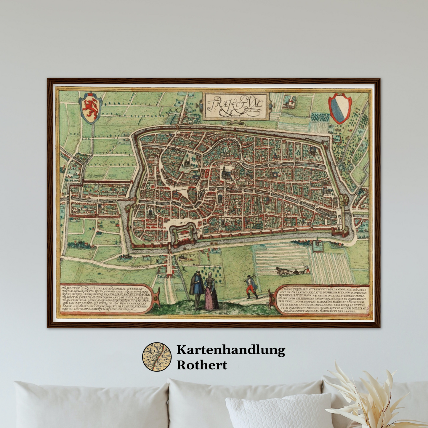 Historical city map  Test product horizontal 3 sizes