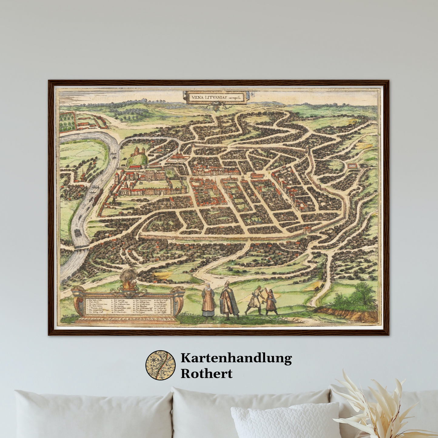 Historical city map  Test product horizontal 3 sizes
