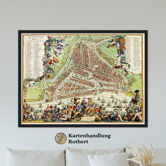 Historical city map  Test product horizontal 3 sizes