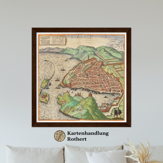 Historical city map  Test product horizontal 3 sizes