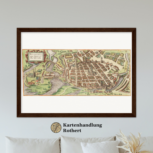 Historical city map  Test product horizontal 3 sizes