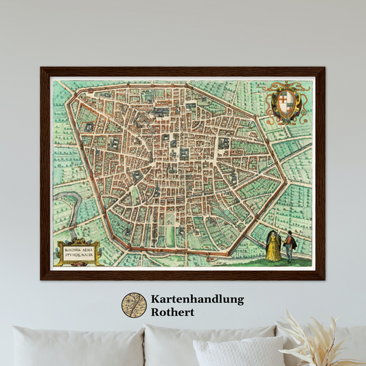 Historical city map  Test product horizontal 3 sizes
