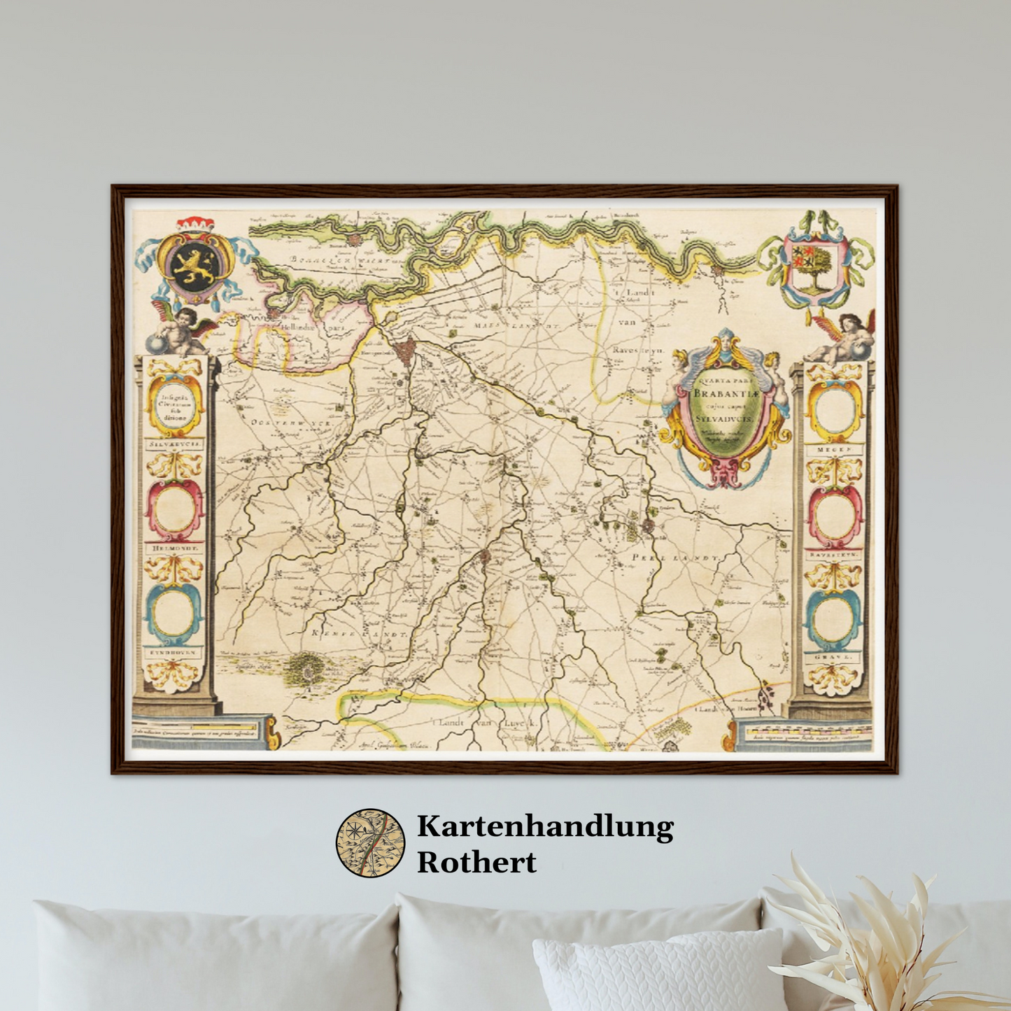 Historical city map  Test product horizontal 3 sizes