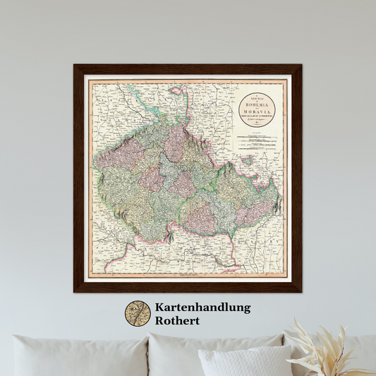 Historische Landkarte Tschechien um 1800