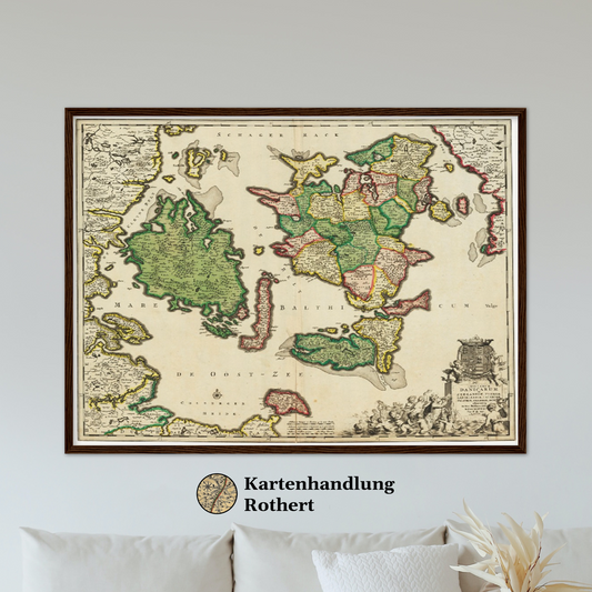 Historical city map  Test product horizontal 3 sizes