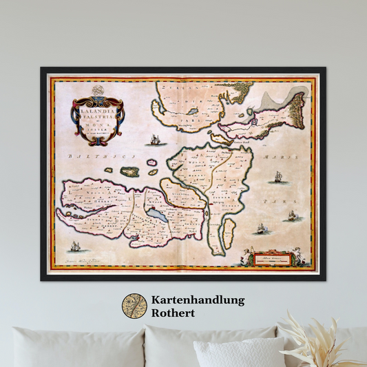 Historical city map  Test product horizontal 3 sizes