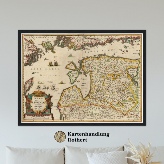 Historical city map  Test product horizontal 3 sizes