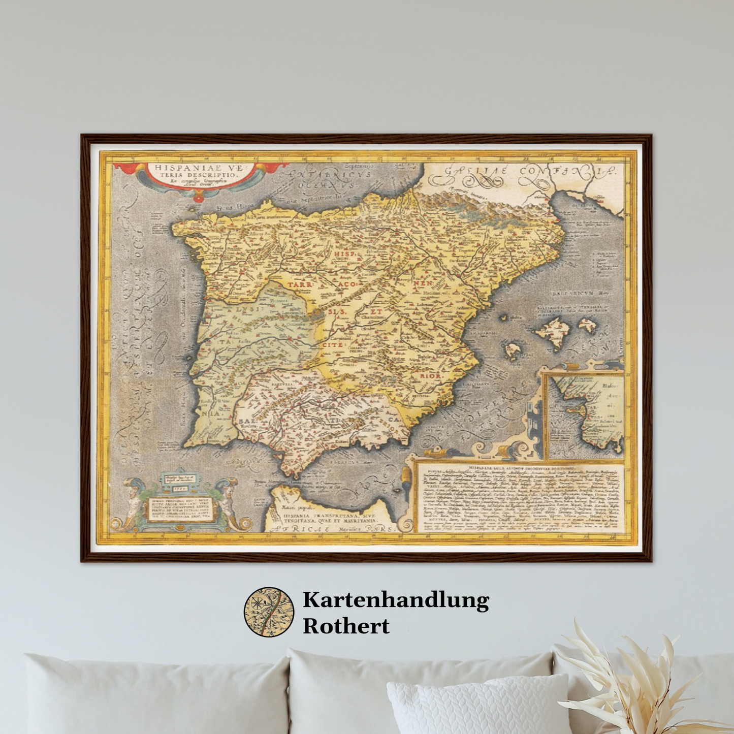 Historische Landkarte Historisches Spanien um 1609