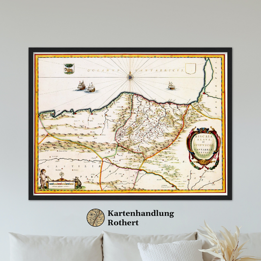 Historical city map  Test product horizontal 3 sizes