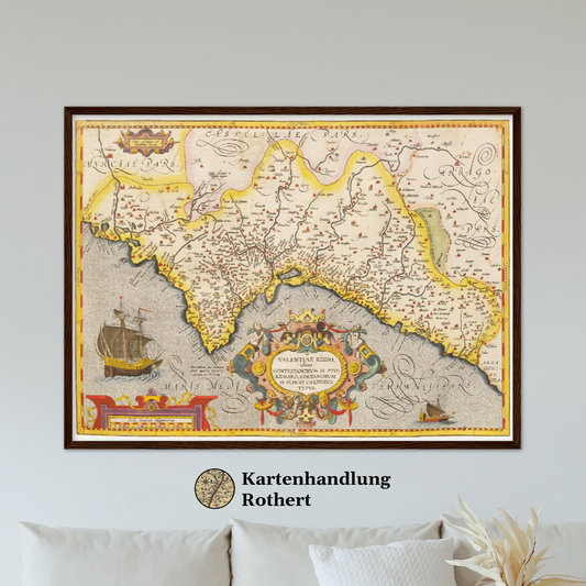 Historical city map  Test product horizontal 3 sizes