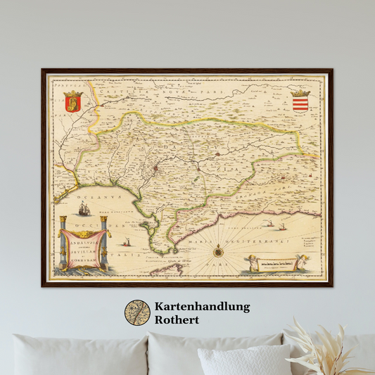 Historical city map  Test product horizontal 3 sizes