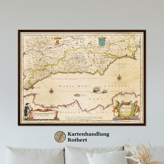 Historical city map  Test product horizontal 3 sizes