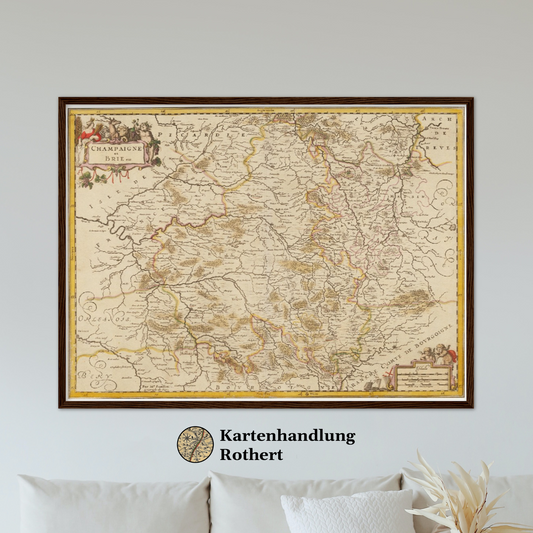 Historical city map  Test product horizontal 3 sizes