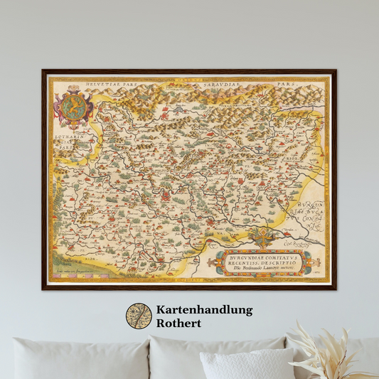 Historical city map  Test product horizontal 3 sizes