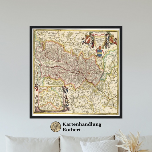 Historical city map  Test product horizontal 3 sizes
