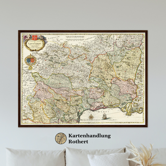 Historical city map  Test product horizontal 3 sizes