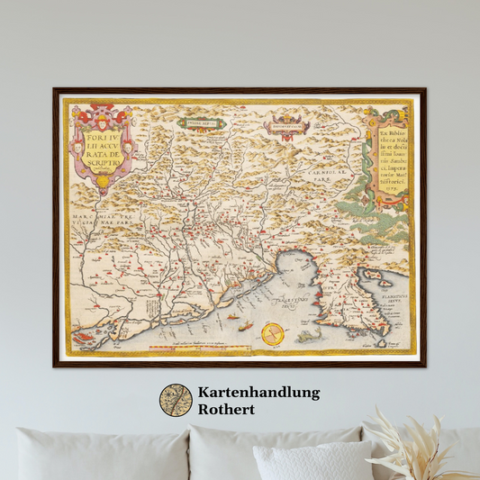 Historical city map  Test product horizontal 3 sizes