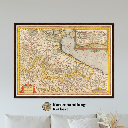 Historical city map  Test product horizontal 3 sizes