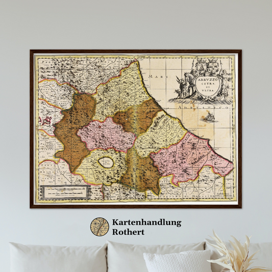 Historical city map  Test product horizontal 3 sizes