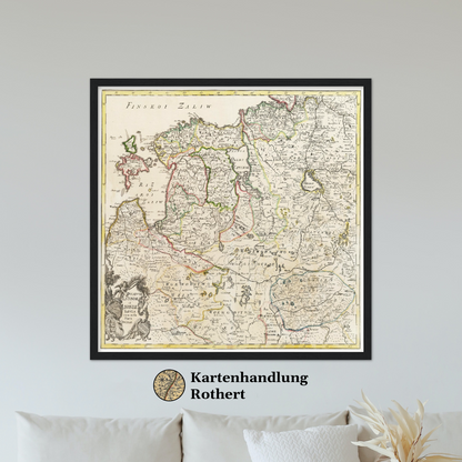 Historical city map  Test product horizontal 3 sizes
