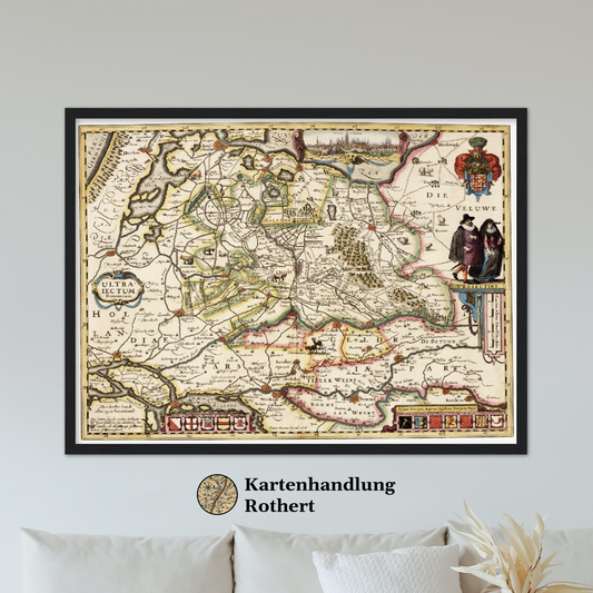 Historical city map  Test product horizontal 3 sizes