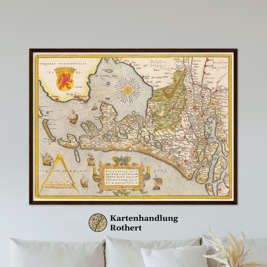 Historical city map  Test product horizontal 3 sizes