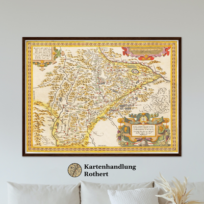Historical city map  Test product horizontal 3 sizes