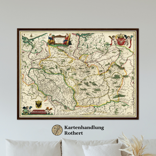 Historical city map  Test product horizontal 3 sizes