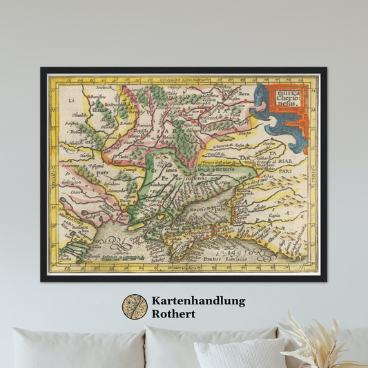 Historische Landkarte Ukraine um 1609