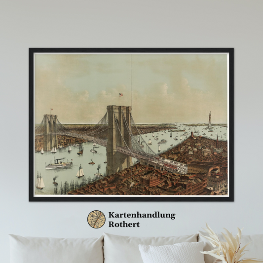 Historical city map  Test product horizontal 3 sizes