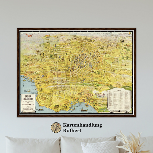 Historical city map  Test product horizontal 3 sizes