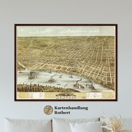 Historical city map  Test product horizontal 3 sizes