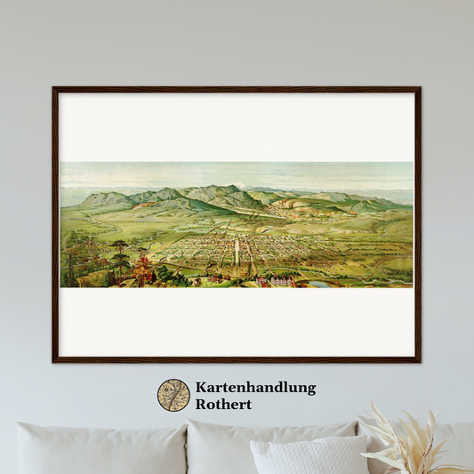 Historical city map  Test product horizontal 3 sizes