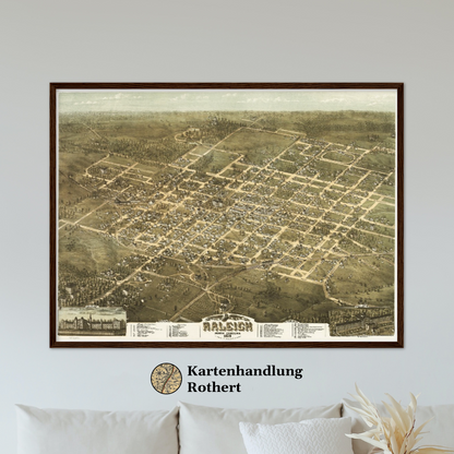 Historical city map  Test product horizontal 3 sizes