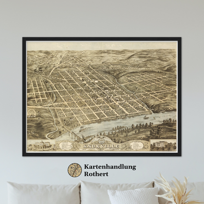 Historical city map  Test product horizontal 3 sizes