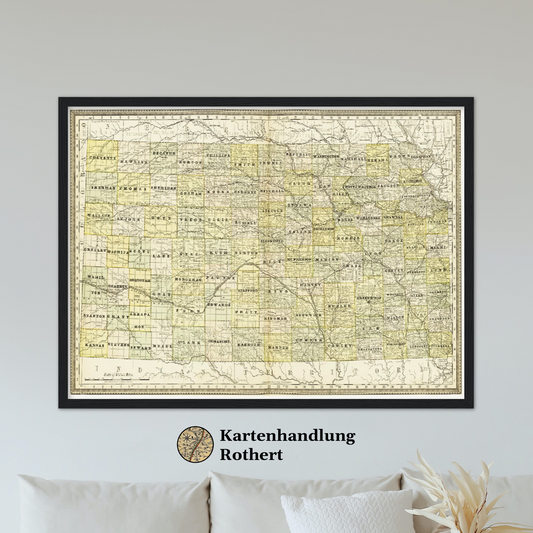 Historical city map  Test product horizontal 3 sizes