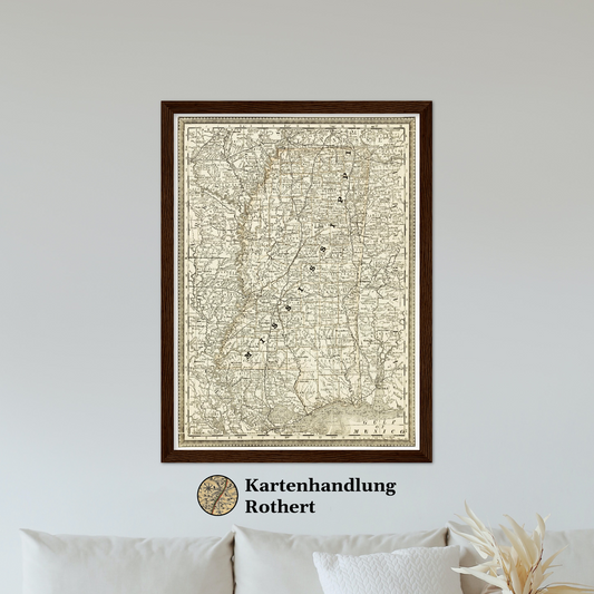 Historical city map  Test product horizontal 3 sizes