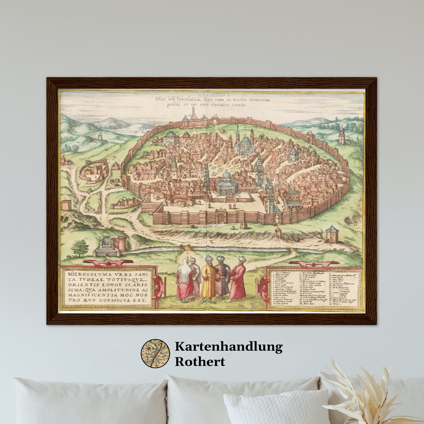 Historischer Stadtansicht Jerusalem um 1690