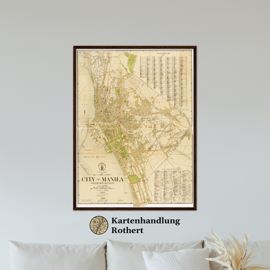 Historical city map  Test product horizontal 3 sizes